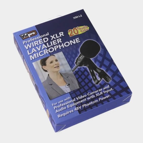 Lavalier Microphone for DSLRs, Camcorders & Video Cameras 20' Audio Cable - Image 4