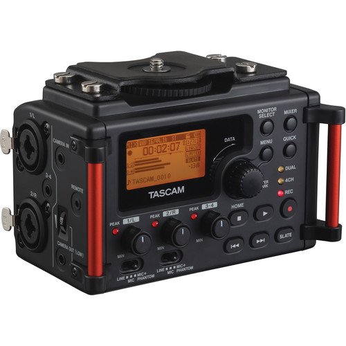 Tascam DR-60DmkII 4-Input / 4-Track Multitrack Field Recorder Kit with Protective Case
