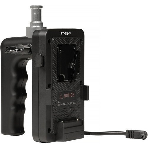 Nanlite V-Mount Battery Grip for Forza 60 II, 60B II, 60C, and FC-60B - Image 2