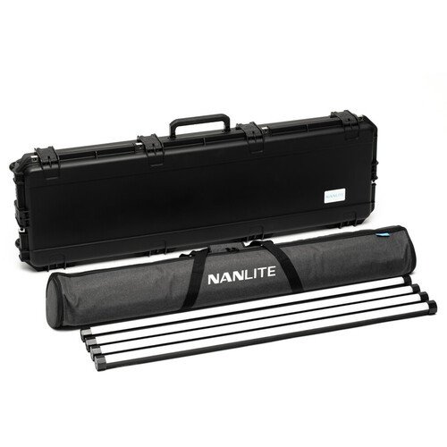 Nanlite PavoTube II 30XR 4' RGBWW LED Pixel Tube  with Internal Battery 4 Light Kit with Case