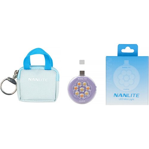 Nanlite cookie USB-C Mini Round LED (Lavender) - Image 3