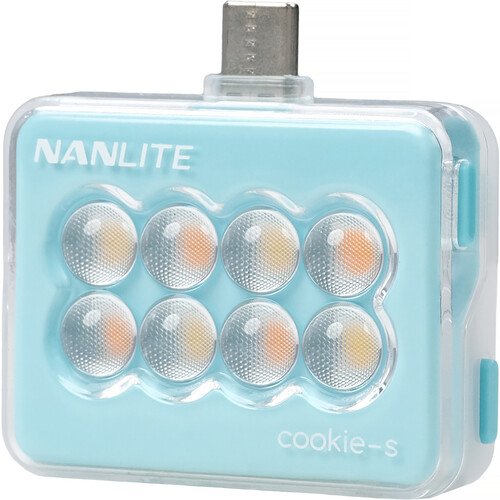Nanlite cookie USB-C Mini Square LED (Cyan Blue)