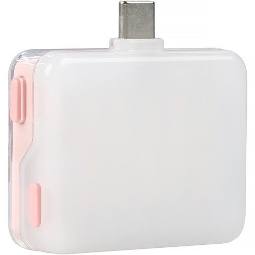 Nanlite cookie USB-C Mini Square LED (Coral Pink) - Image 2