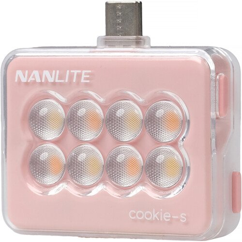 Nanlite cookie USB-C Mini Square LED (Coral Pink)