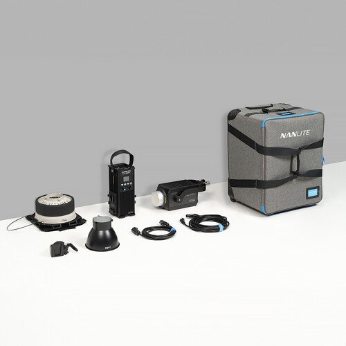 Nanlite Forza 500B II Bi-Color LED Monolight (Fresnel & Rolling Case Kit) - Image 2