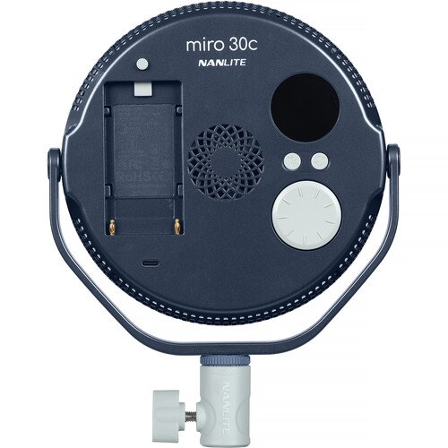 Nanlite miro 30c RGB Round LED Light Panel (Midnight Blue) - Image 2