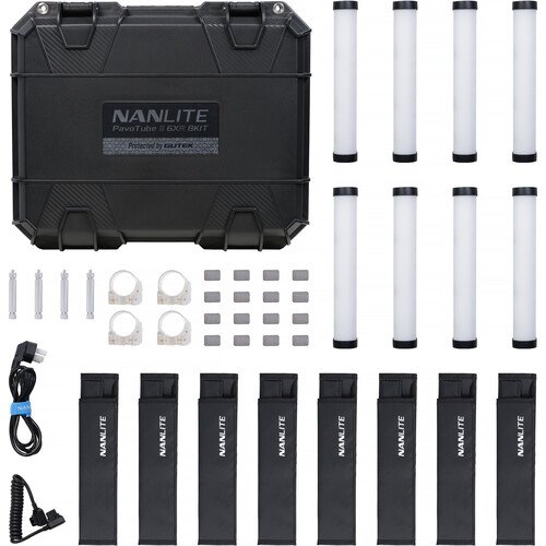 Nanlite PavoTube II 6XR RGB LED Pixel Tube Light (10", 8-Light Kit)