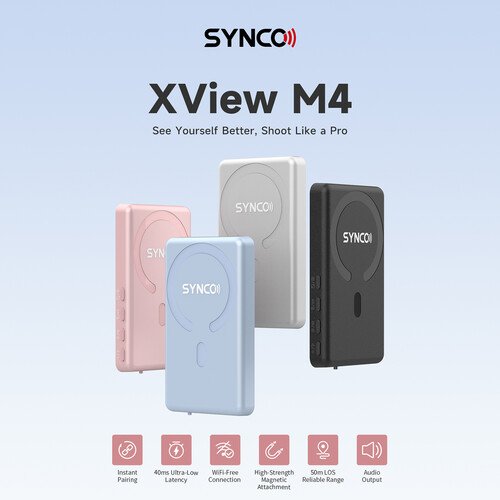 Synco XView M4 Selfie Monitor Screen for Phone Vlogging - Image 2