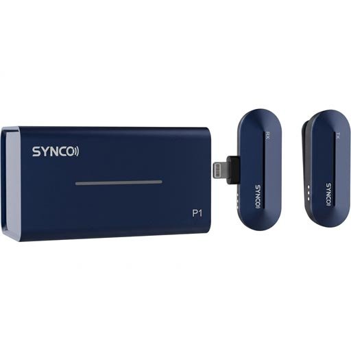 Synco P1L Miniature 1-Person Digital Wireless Microphone System with Lightning Connector for iPhones 2.4 GHz
