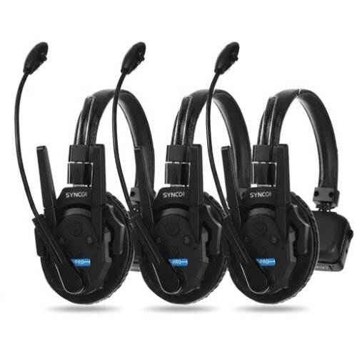 Synco Xtalk XPro3 Wireless Intercom System with 3 Single-Ear Headsets (2.4 GHz)